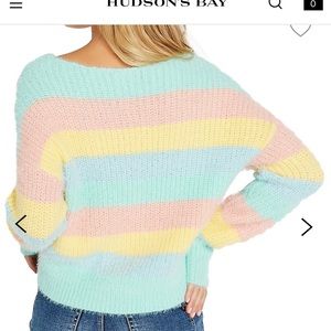 The Bay - Pastel Twist-Front Sweater - Size:M